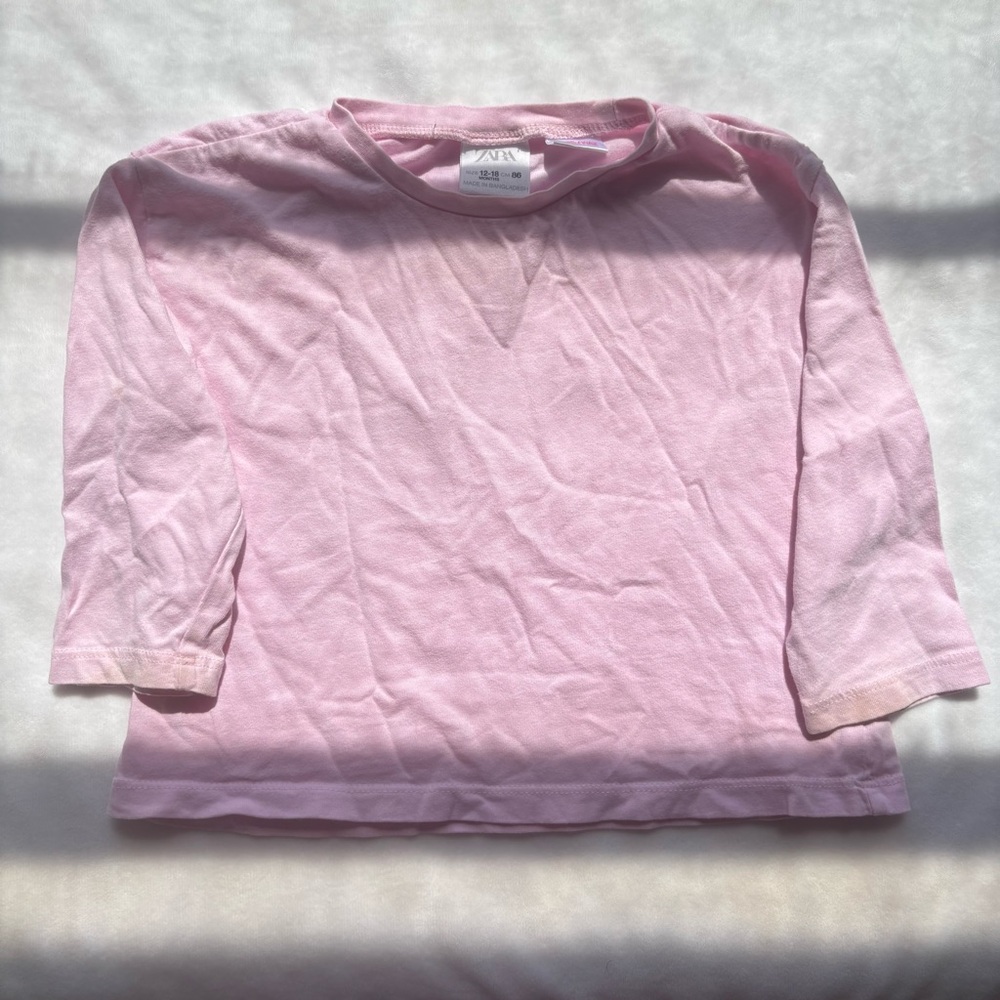Zara Soft Pink Baby Top